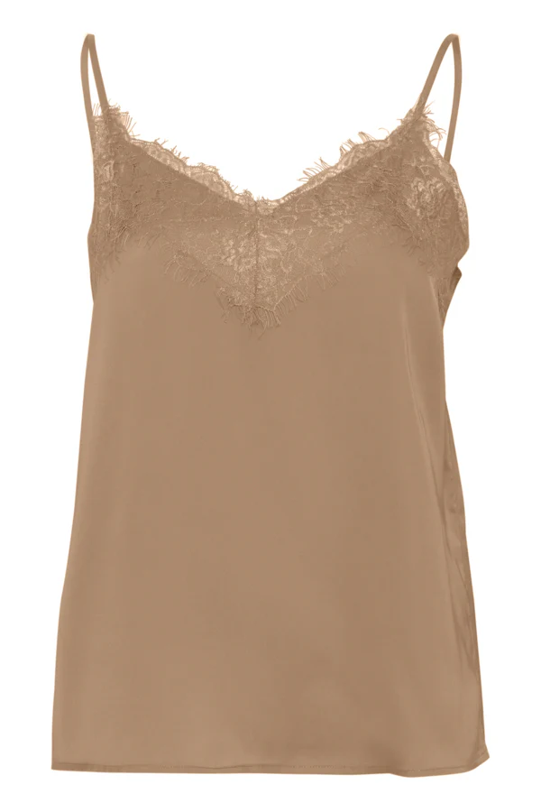 Taia Lace Cami (Tannin) - Image 5