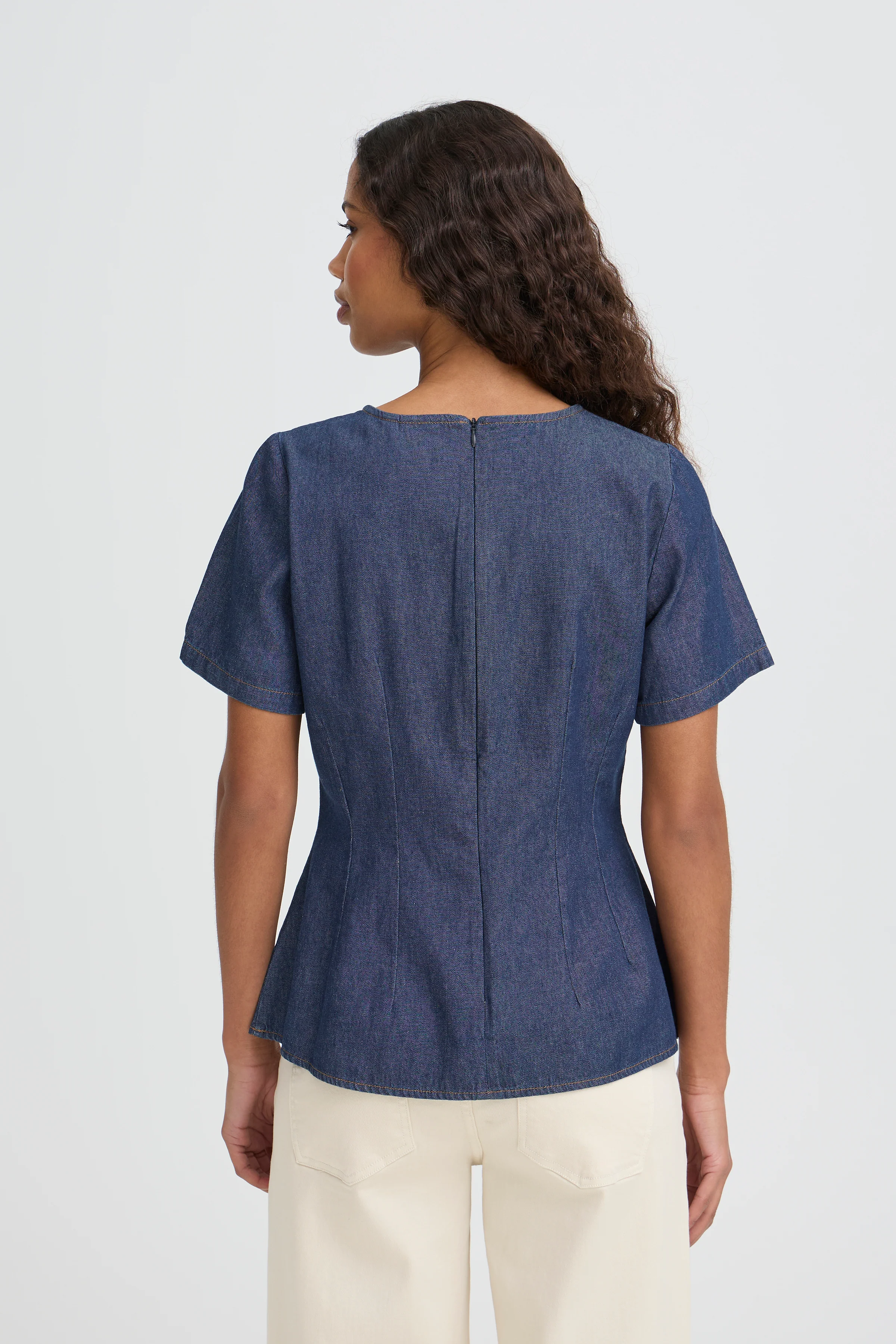 Tessa Denim Top (Denim) - Image 3