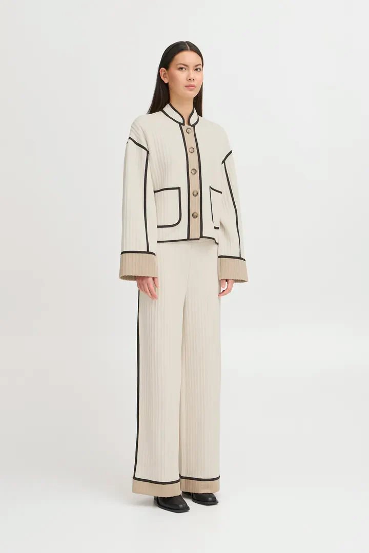 Tessa Quilted Cardigan (Almond Milk) - Image 3