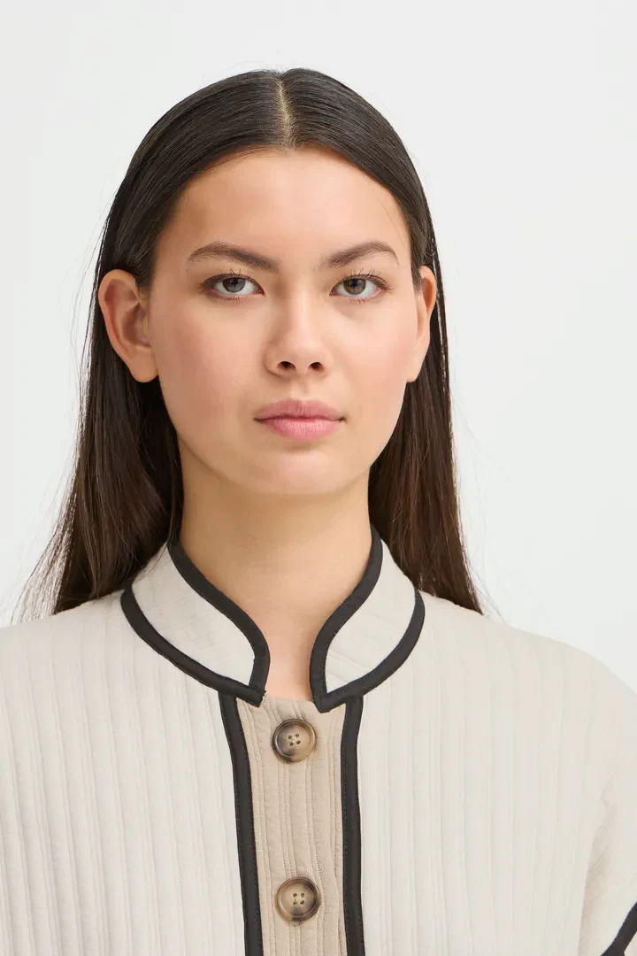 Tessa Quilted Cardigan (Almond Milk) - Image 4