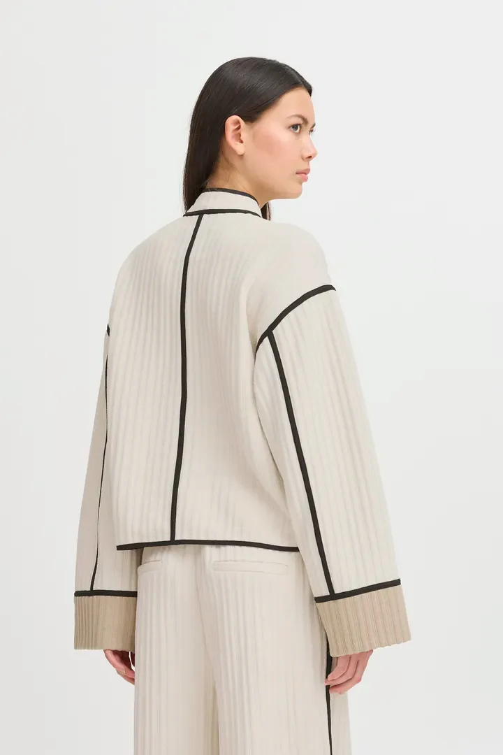 Tessa Quilted Cardigan (Almond Milk) - Image 5