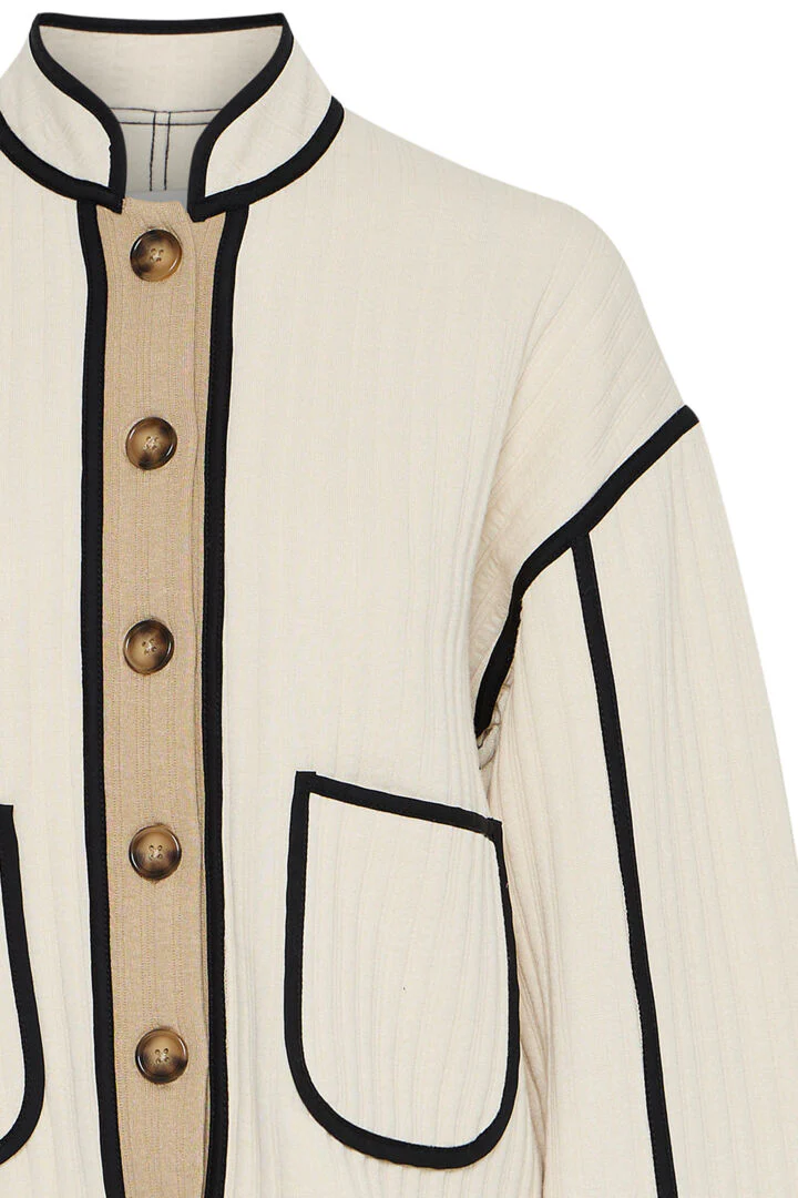 Tessa Quilted Cardigan (Almond Milk) - Image 9