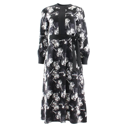Thalia Midi Dress Black - Image 4