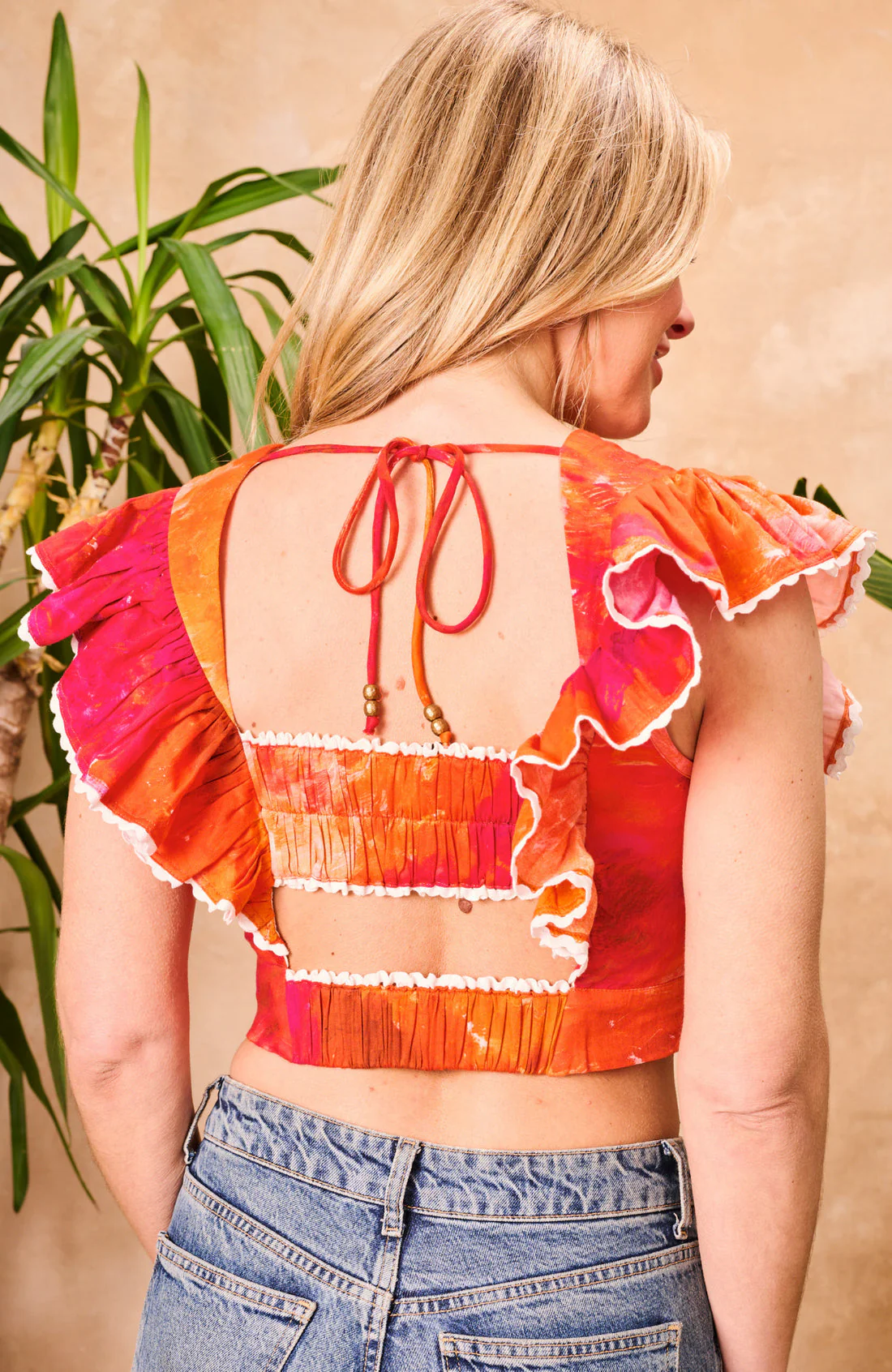 The Blythe Crop Top (Orange) - Image 3