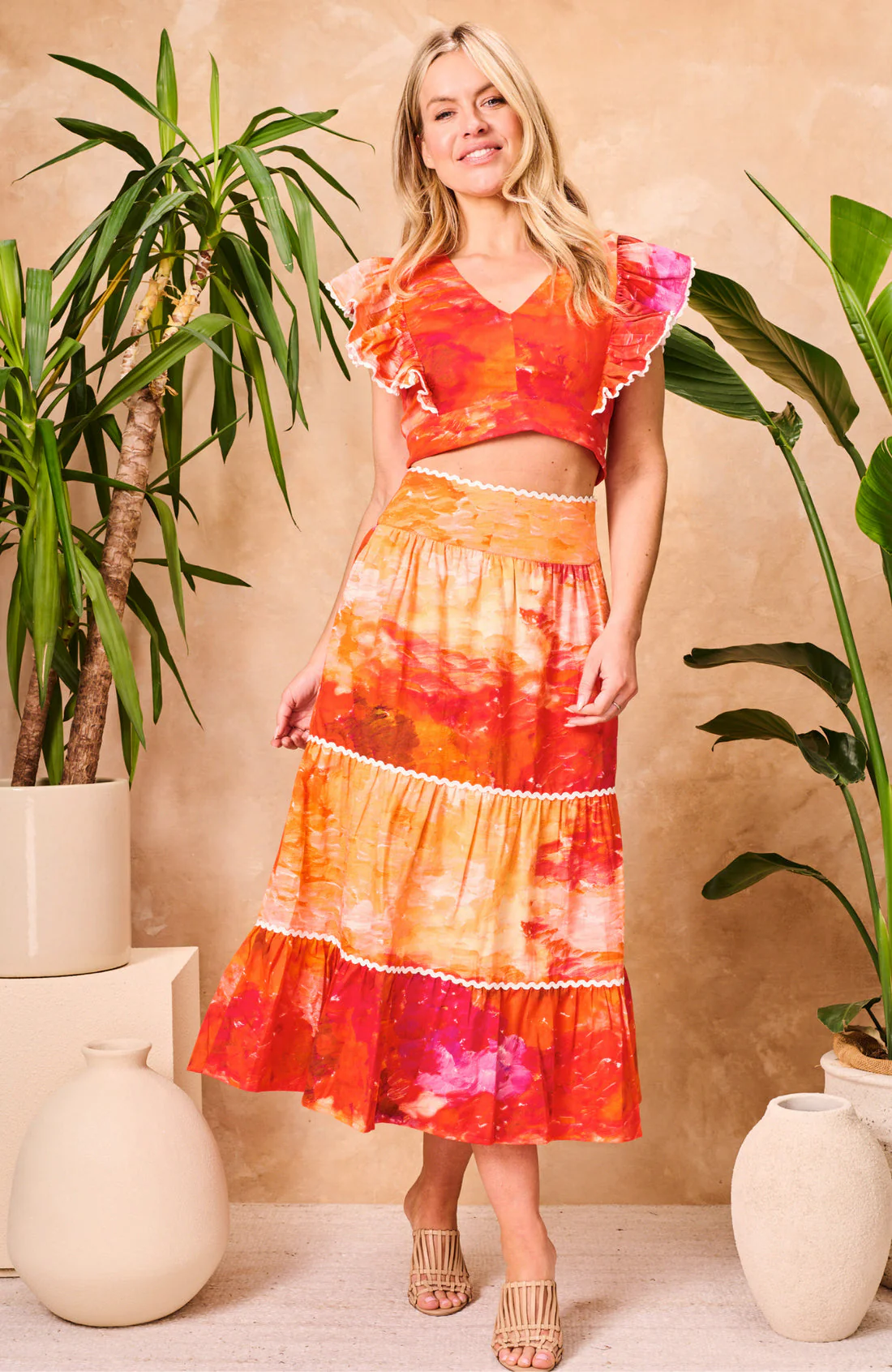 The Blythe Crop Top (Orange) - Image 4