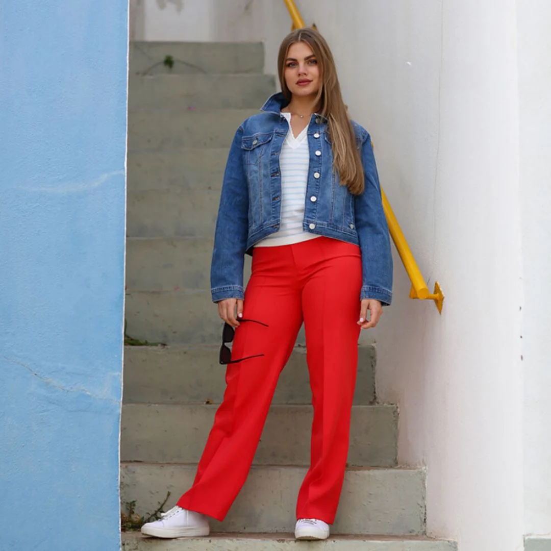 The Hallie Trousers (Coral) - Image 2