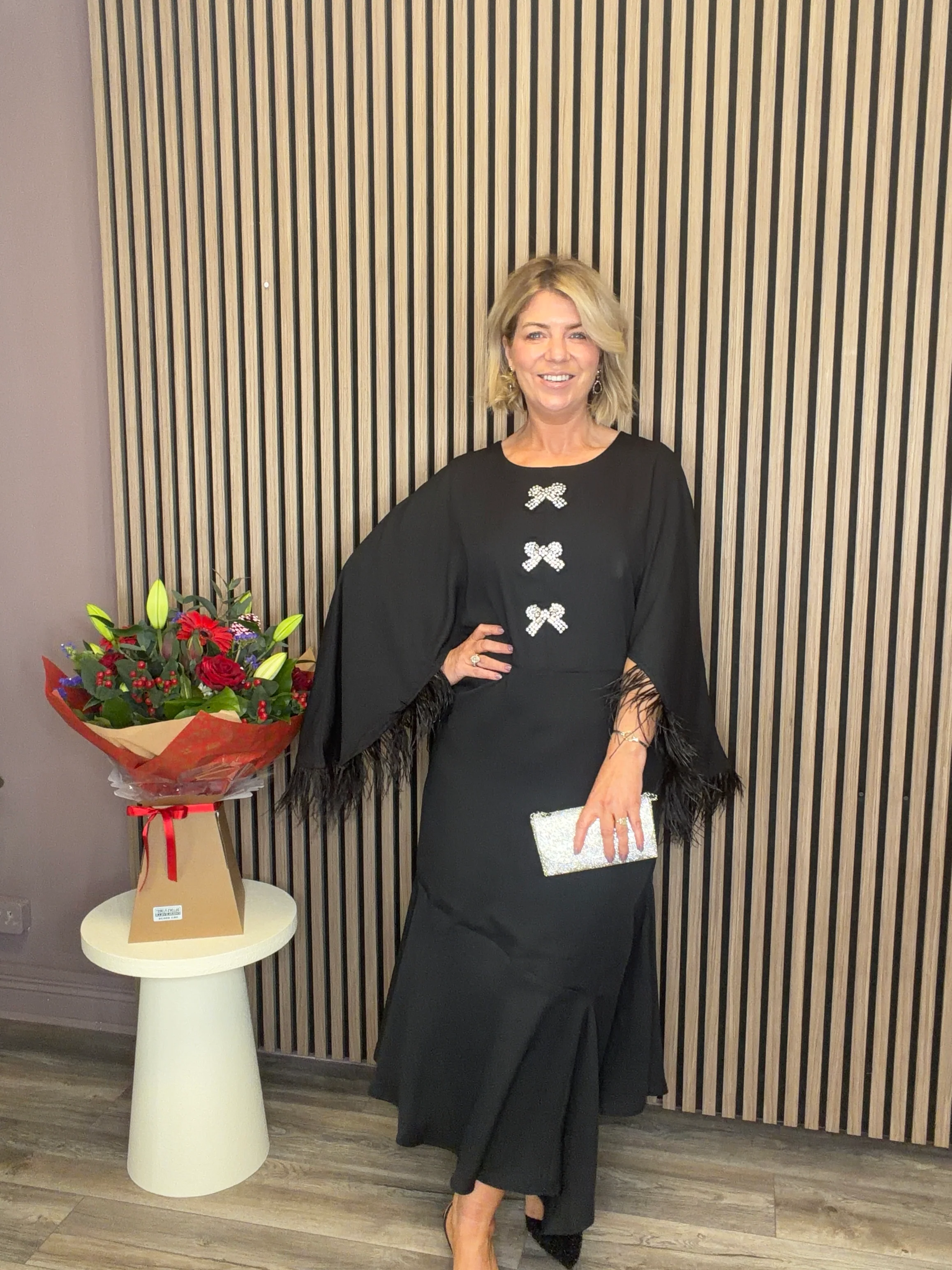 The Helena Midi Dress (Black) - Image 2