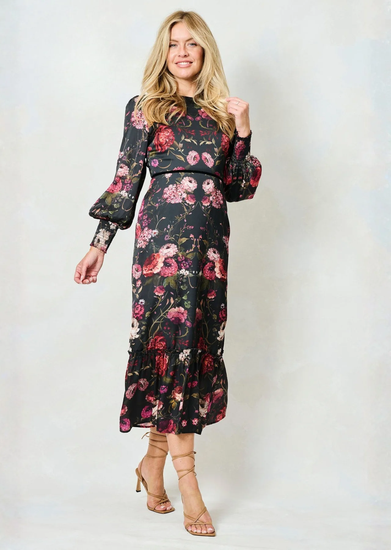 The Holly Maxi Dress (Dark/Multi) - Image 3