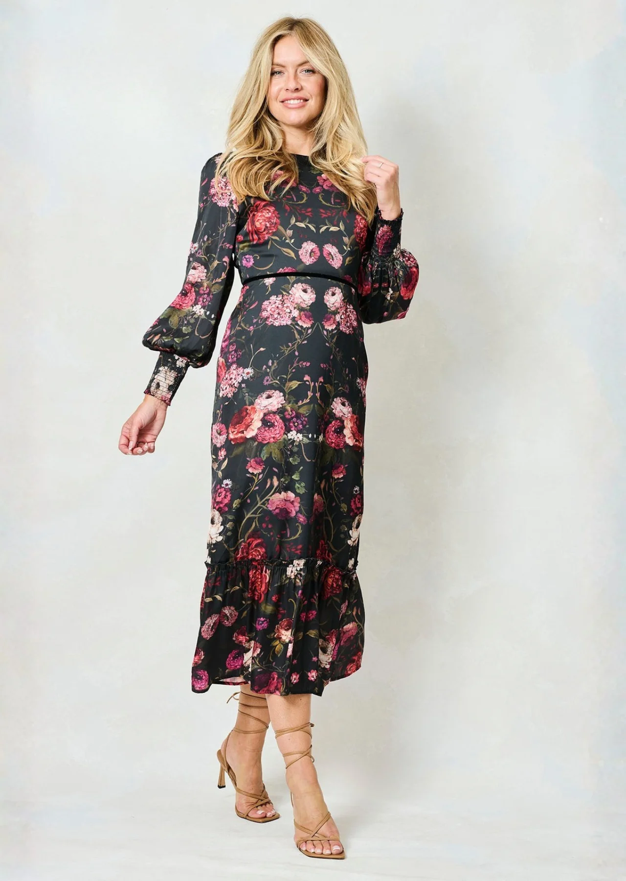 The Holly Maxi Dress (Dark/Multi) - Image 4