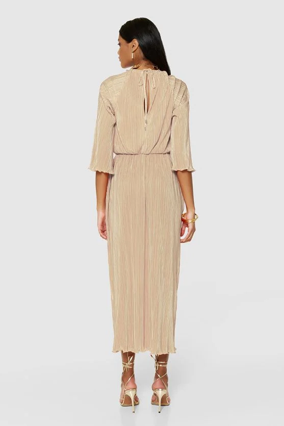 The Jane Plisse Dress (Cream) - Image 4