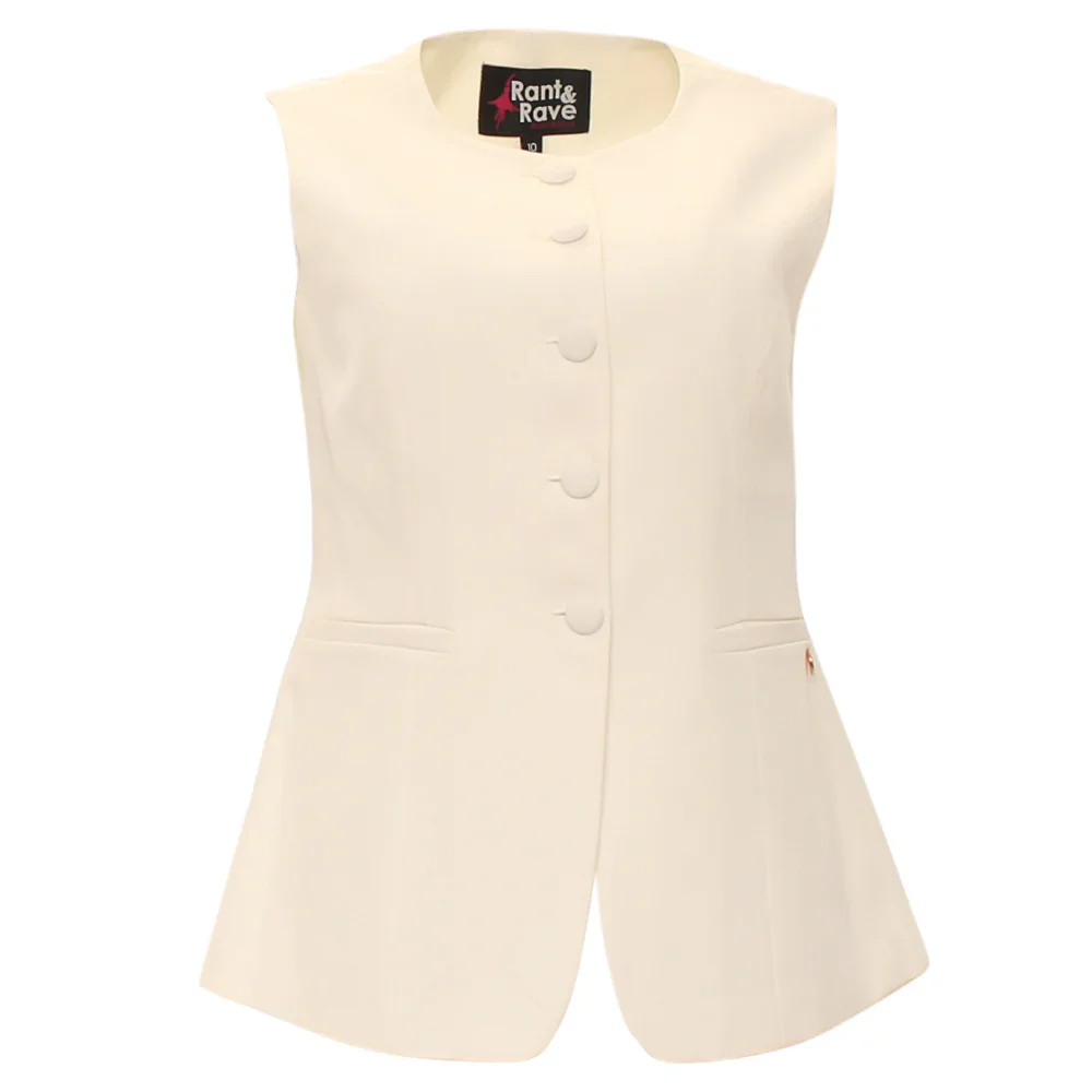 The Melody Waistcoat (Off White) - Image 5