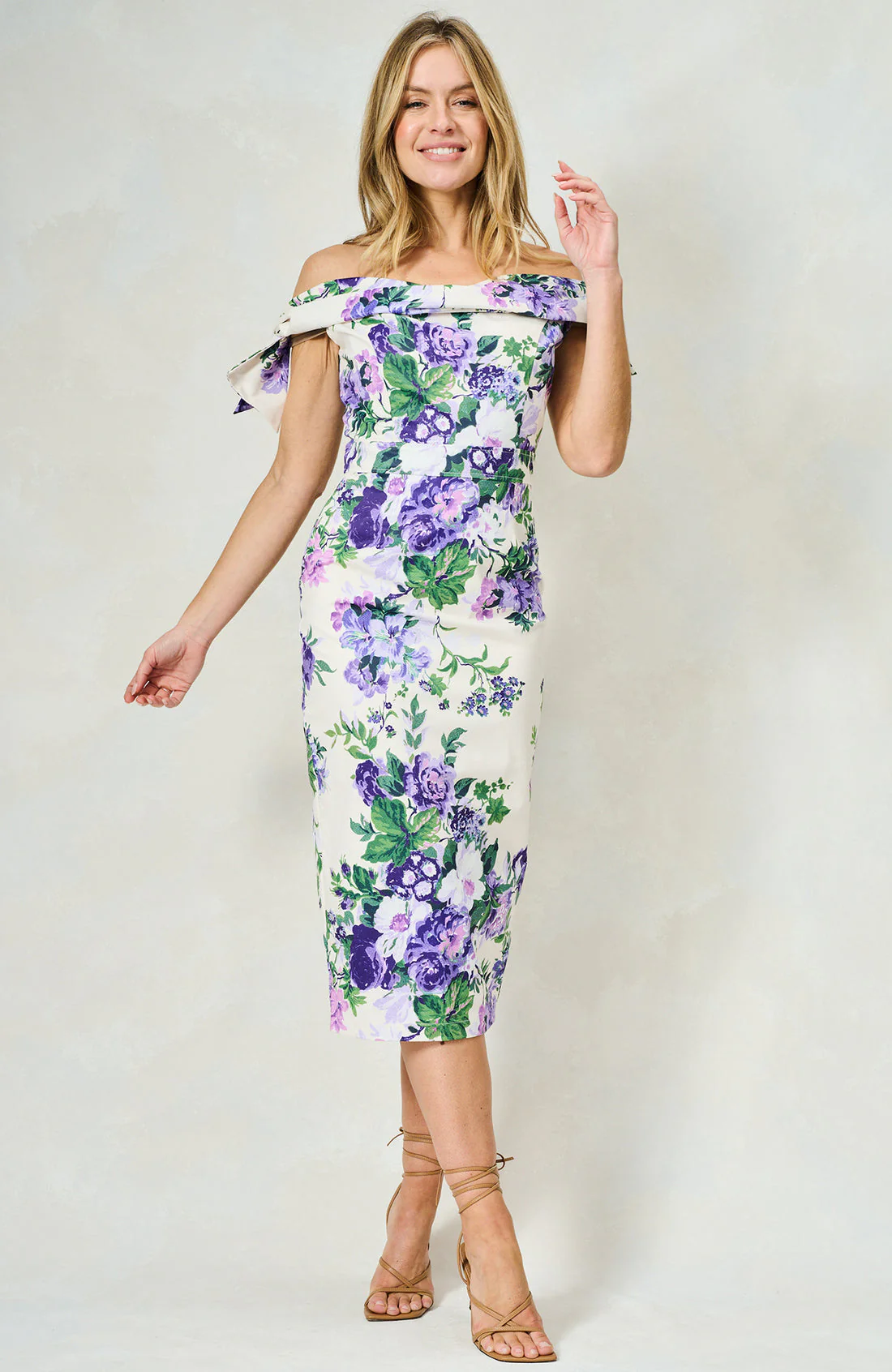 The Suzette Midi Dress (Purple) - Image 3