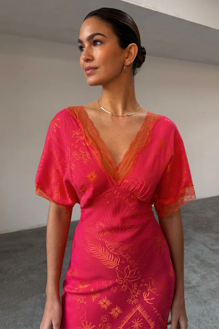 Thea Maxi Dress (Pink Safari) - Image 2