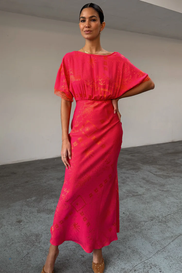 Thea Maxi Dress (Pink Safari) - Image 4
