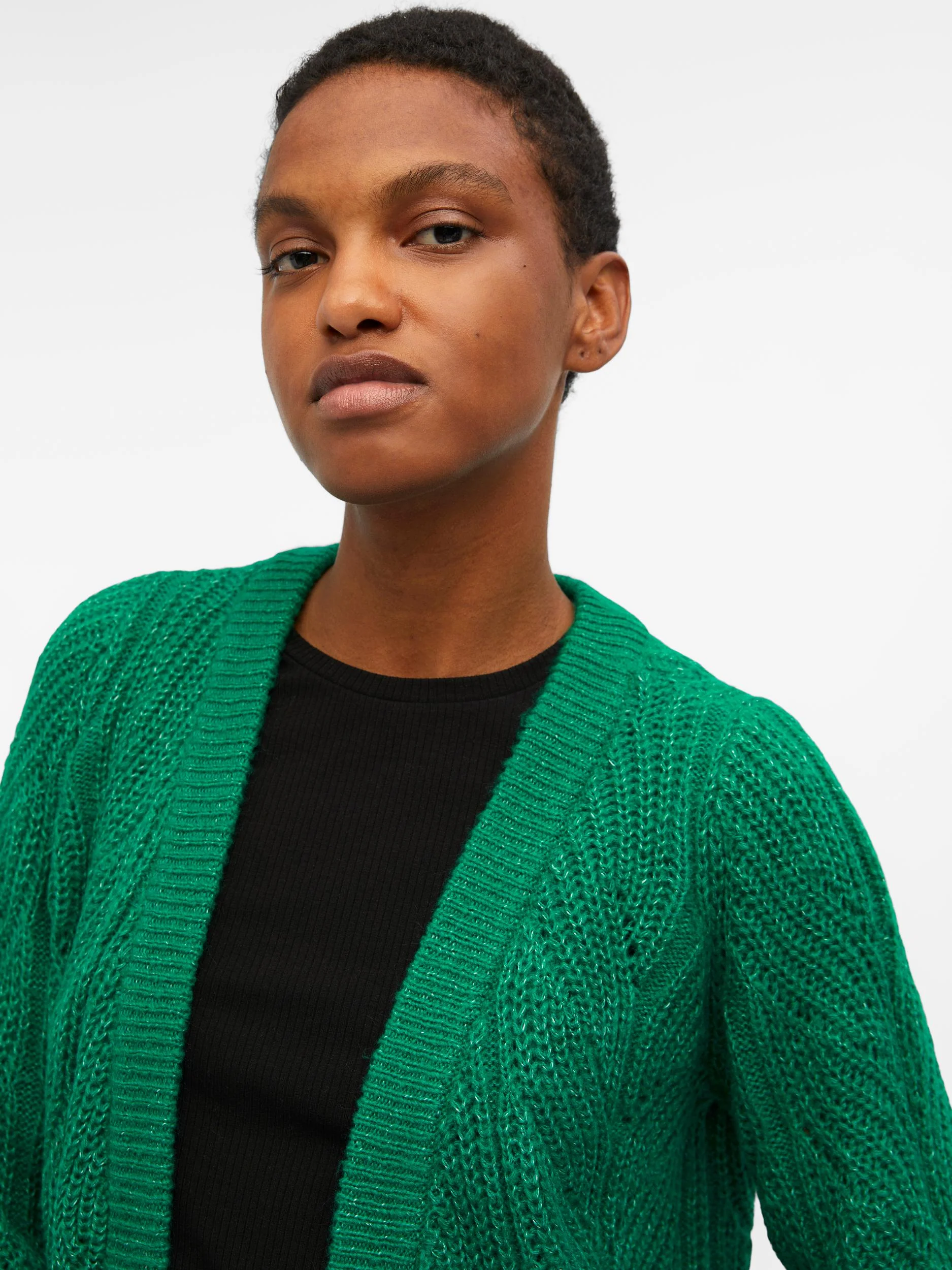 THELMA OPEN KNIT CARDIGAN (LUSH MEADOW) - Image 3