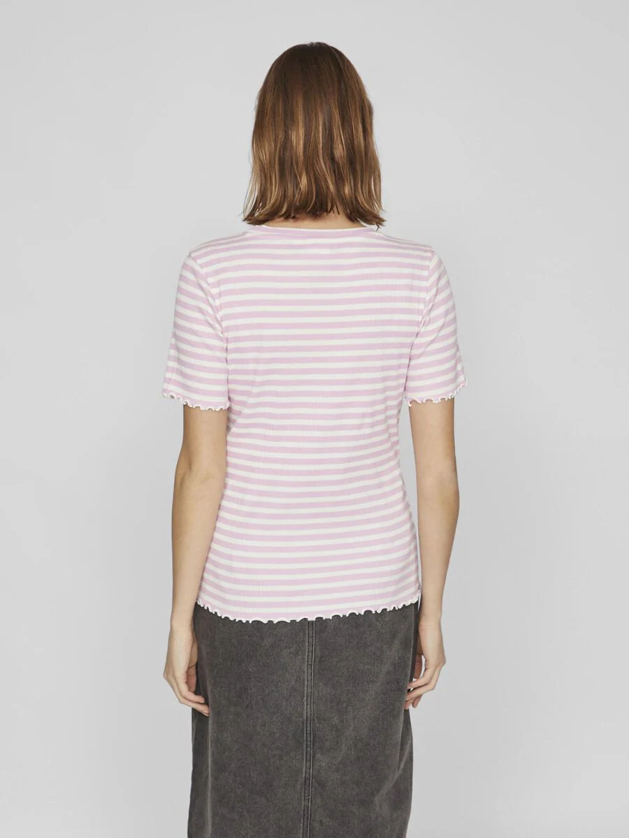 Thessa T-Shirt (Pink/White) - Image 5