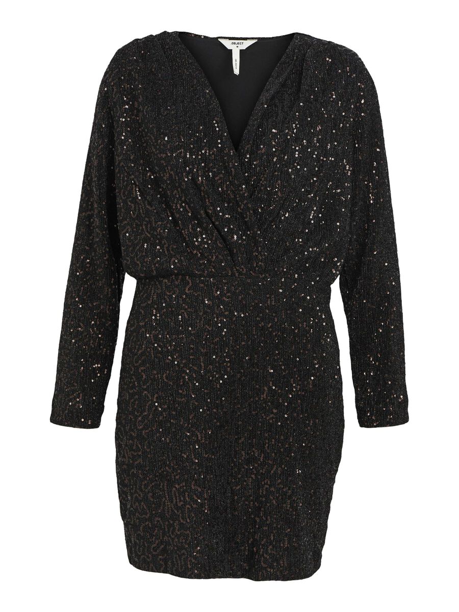 TULUA SEQUIN MINI DRESS (BLACK) - Image 6