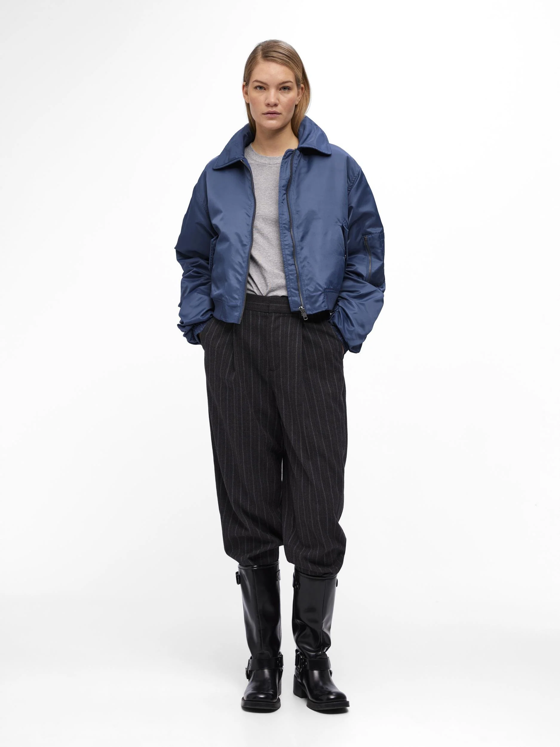 ULA BOMBER JACKET (BLUE) - Image 2