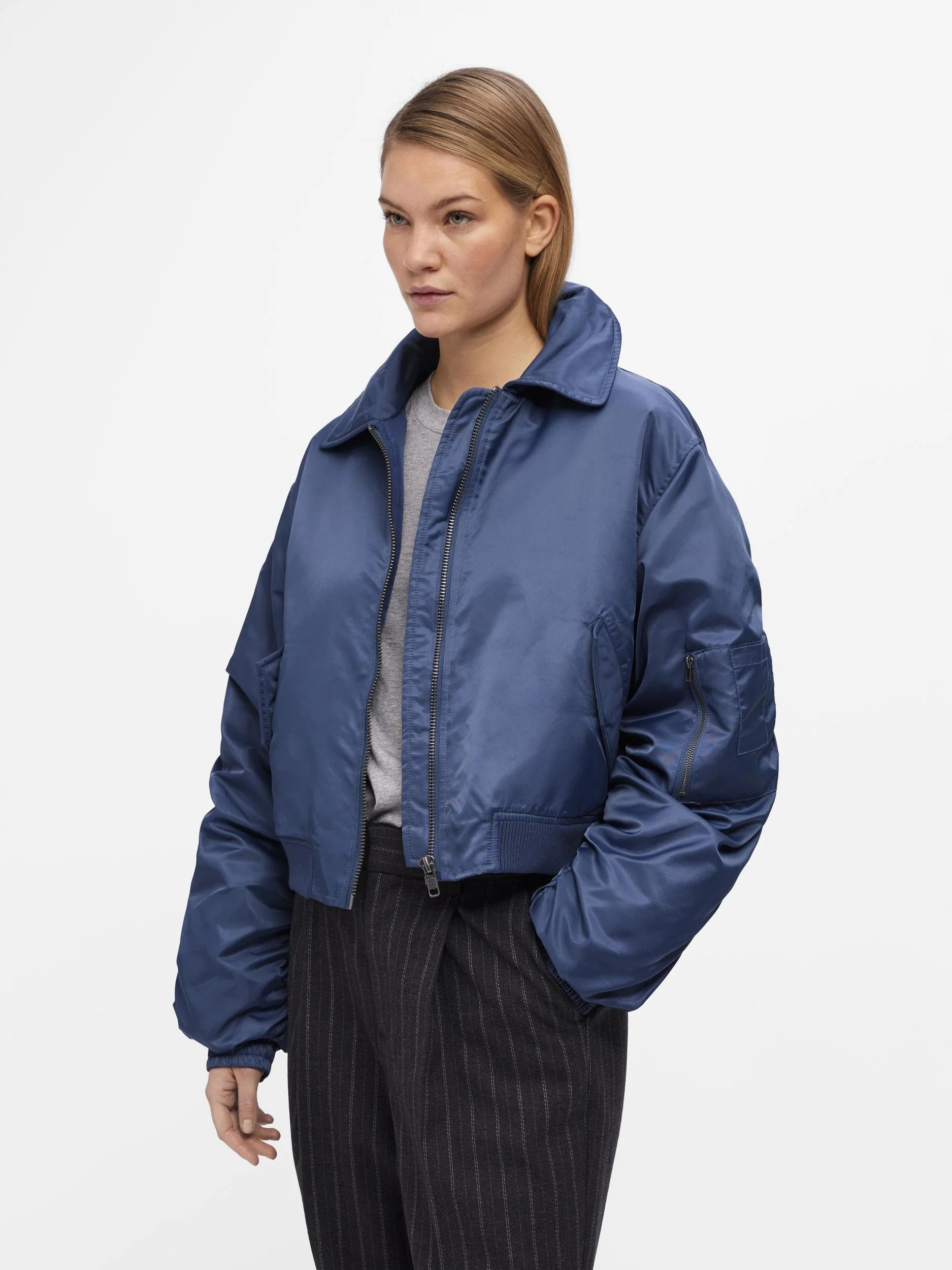 ULA BOMBER JACKET (BLUE) - Image 3
