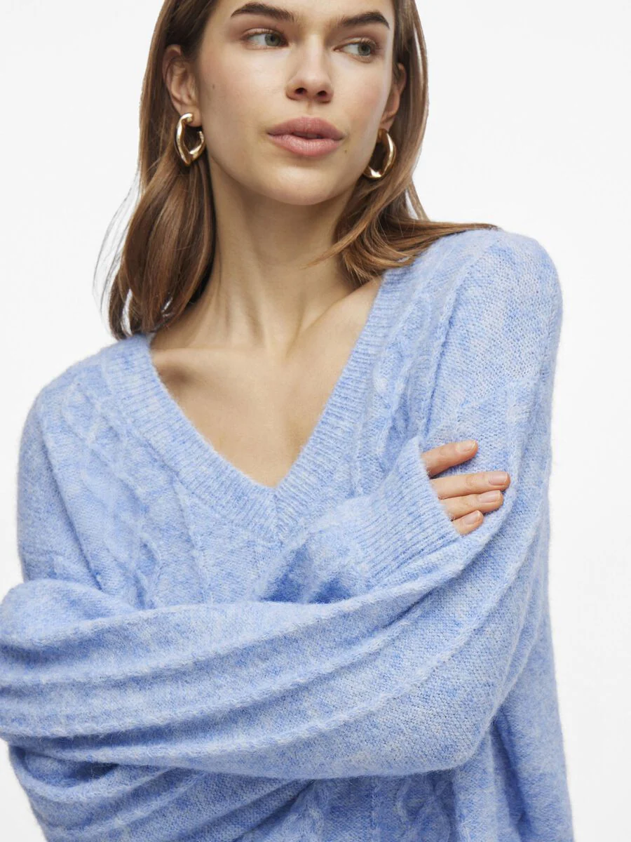 Ulani V-Neck Jumper (Kentucky Blue) - Image 4