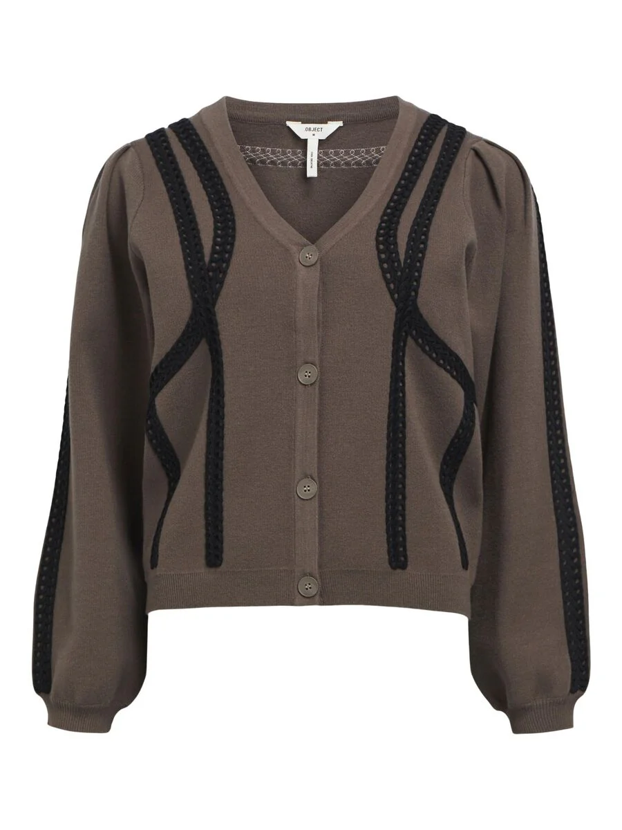 Ulla Knit Cardigan (Morel/Black) - Image 6