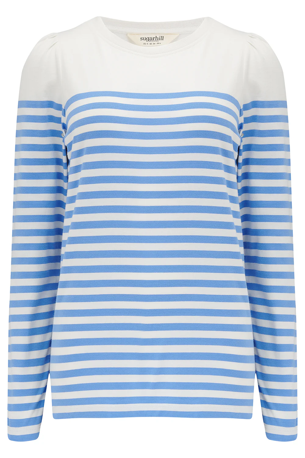 Umah Jersey Top (Off White/French Blue Stripe) - Image 7