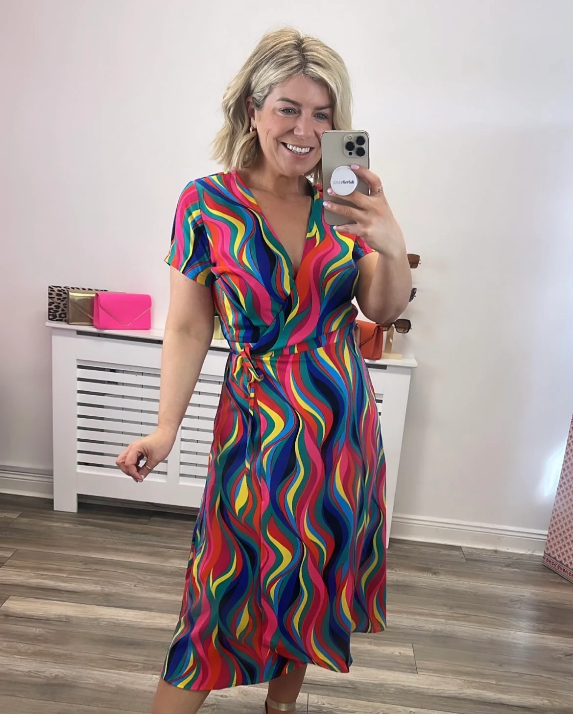 VALERIA WRAP DRESS (MULTI) - Image 2
