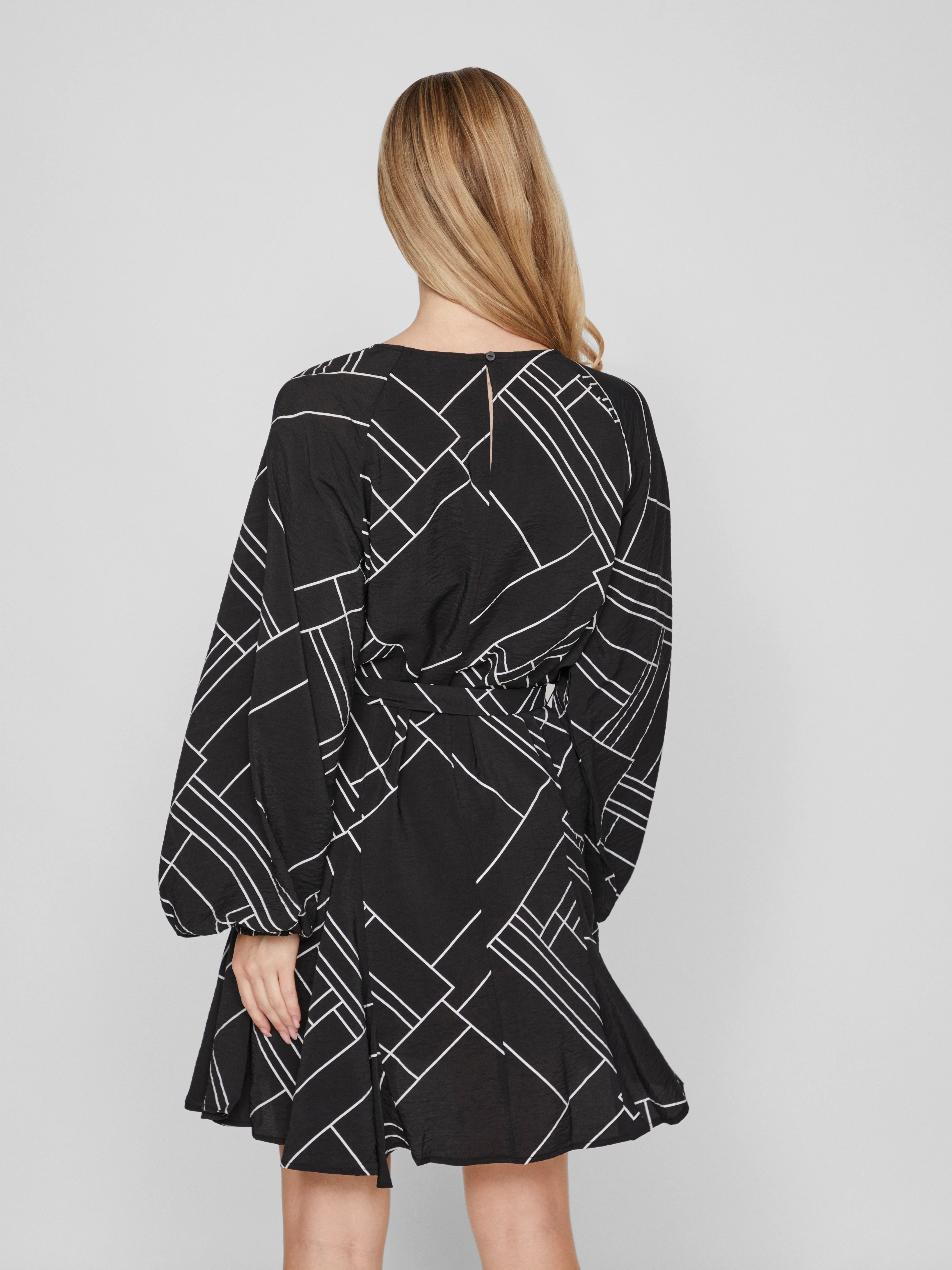 Valerie Long Sleeve Mini Dress (Black Beauty) - Image 4