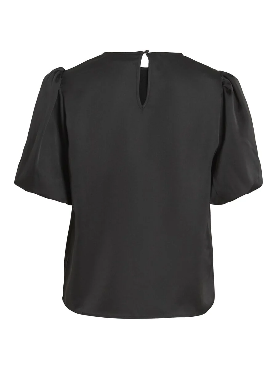 Vanessa Puff Sleeve Top (Black) - Image 7