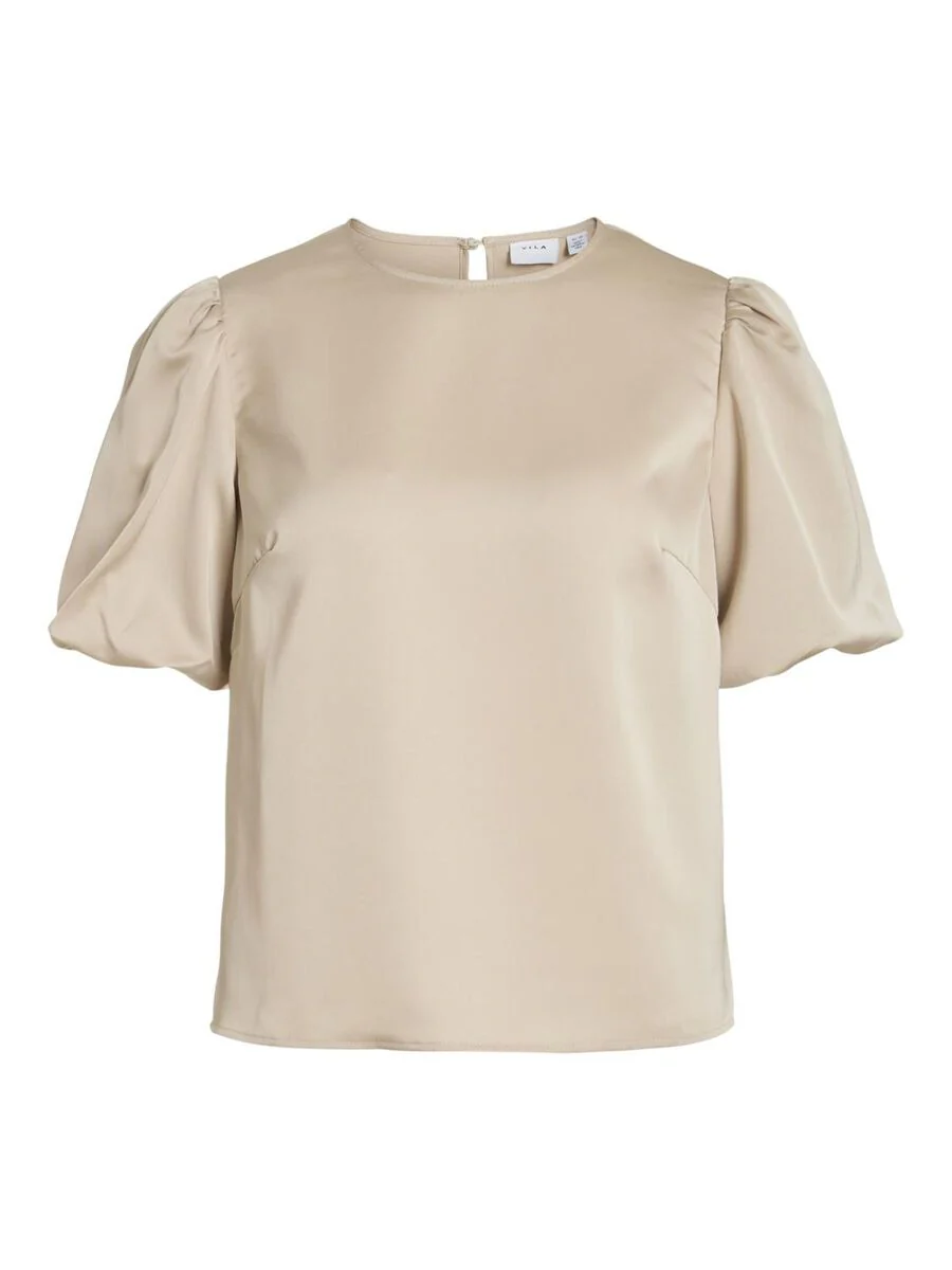 Vanessa Puff Sleeve Top (Cement) - Image 6
