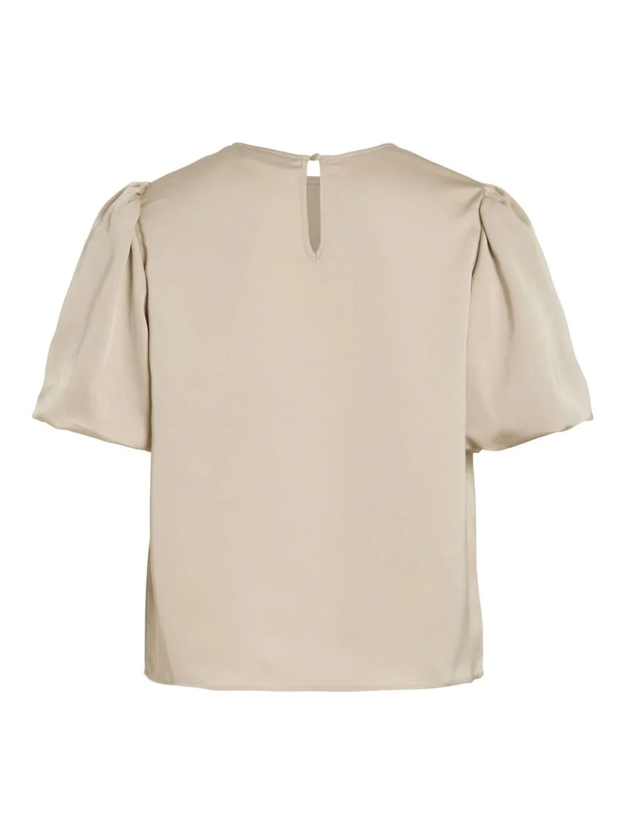 Vanessa Puff Sleeve Top (Cement) - Image 7