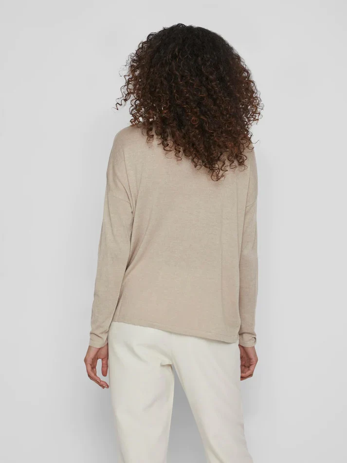VERA KNIT TOP (NATURAL MELANGE) - Image 4