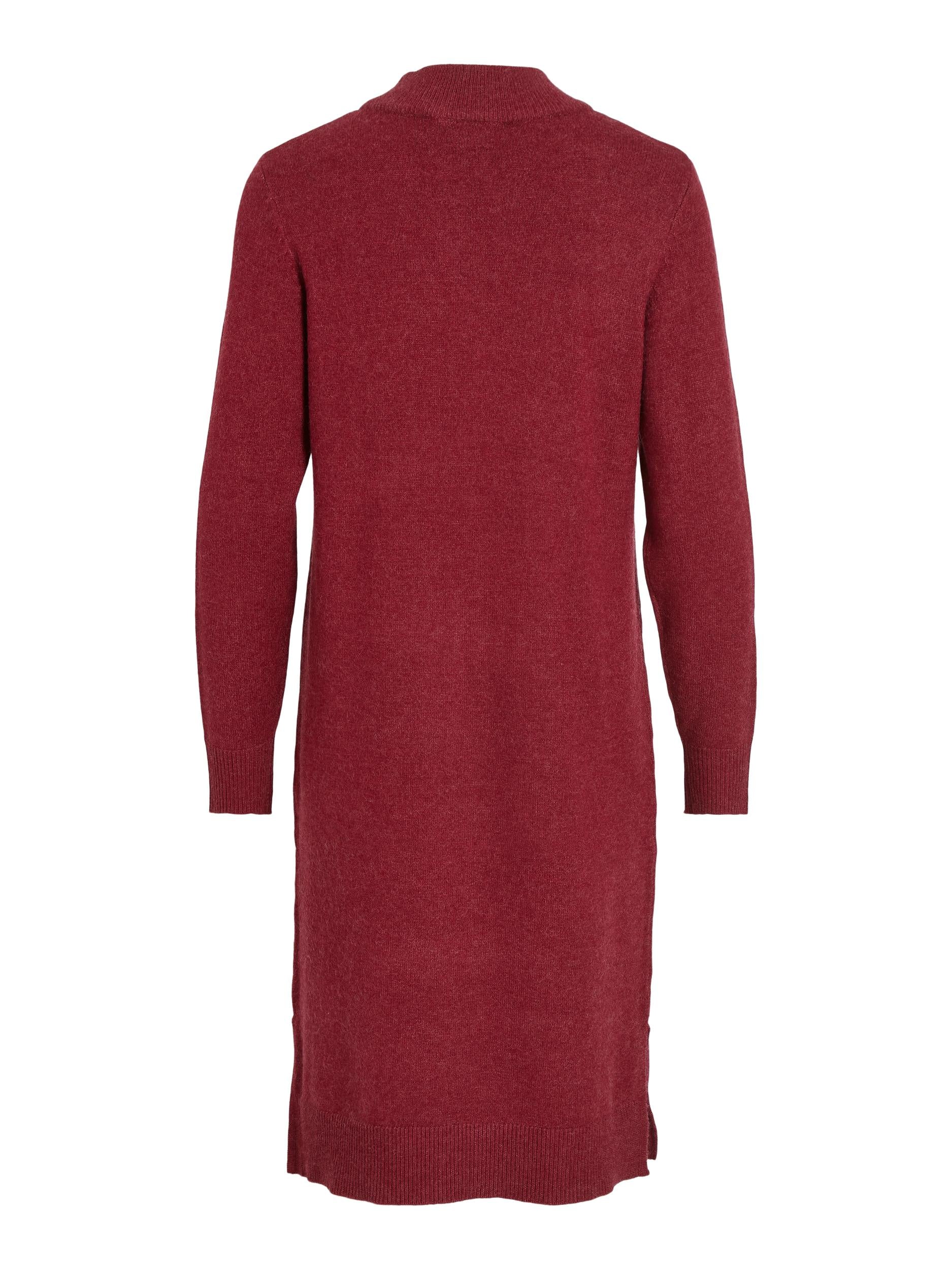 VERONICA CREW NECK MIDI DRESS (BEET RED) - Image 4