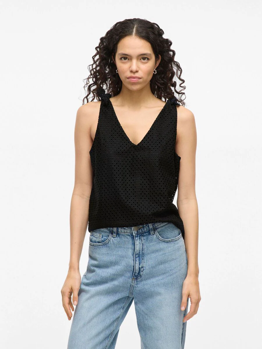 Veronica Sleeveless Top (Black Beauty)