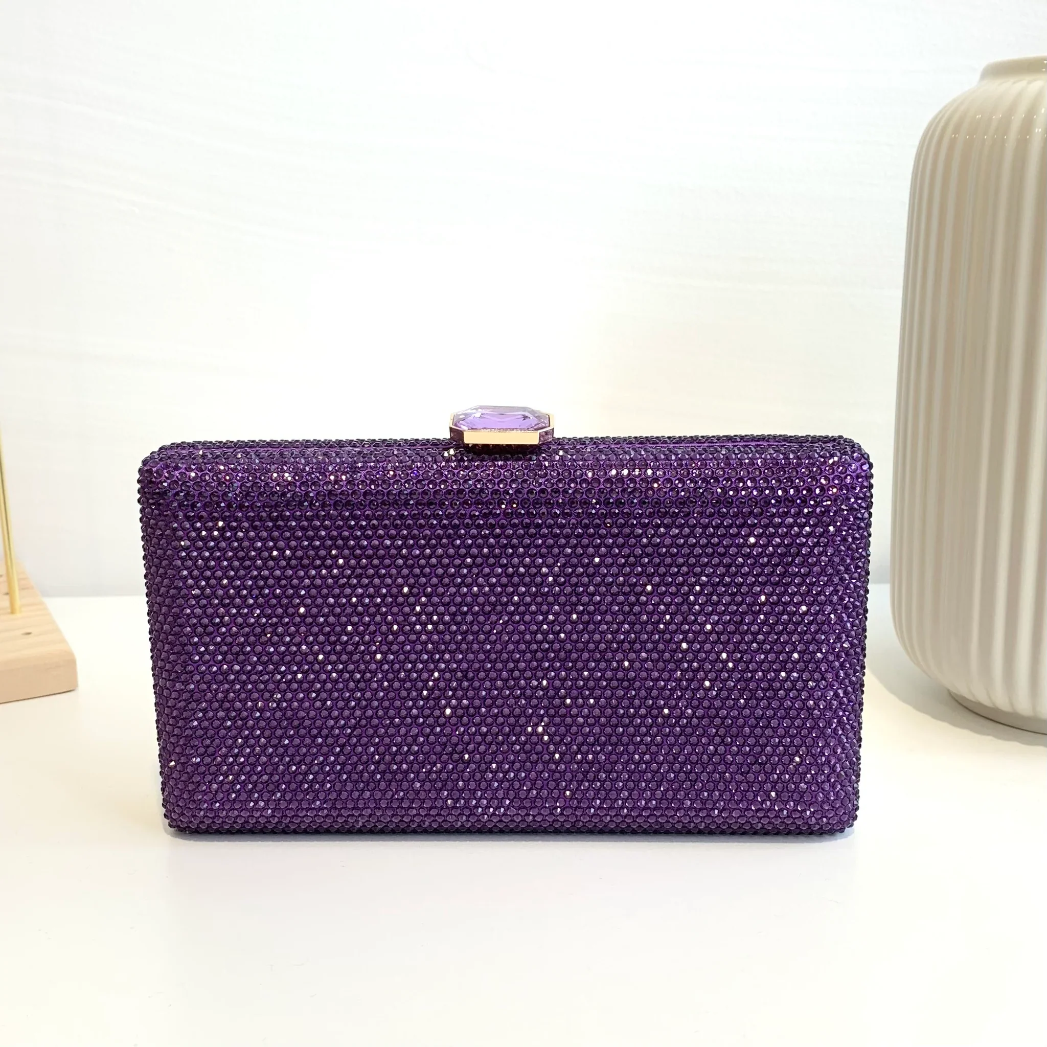Victoria Diamante Clutch (Purple) - Image 4