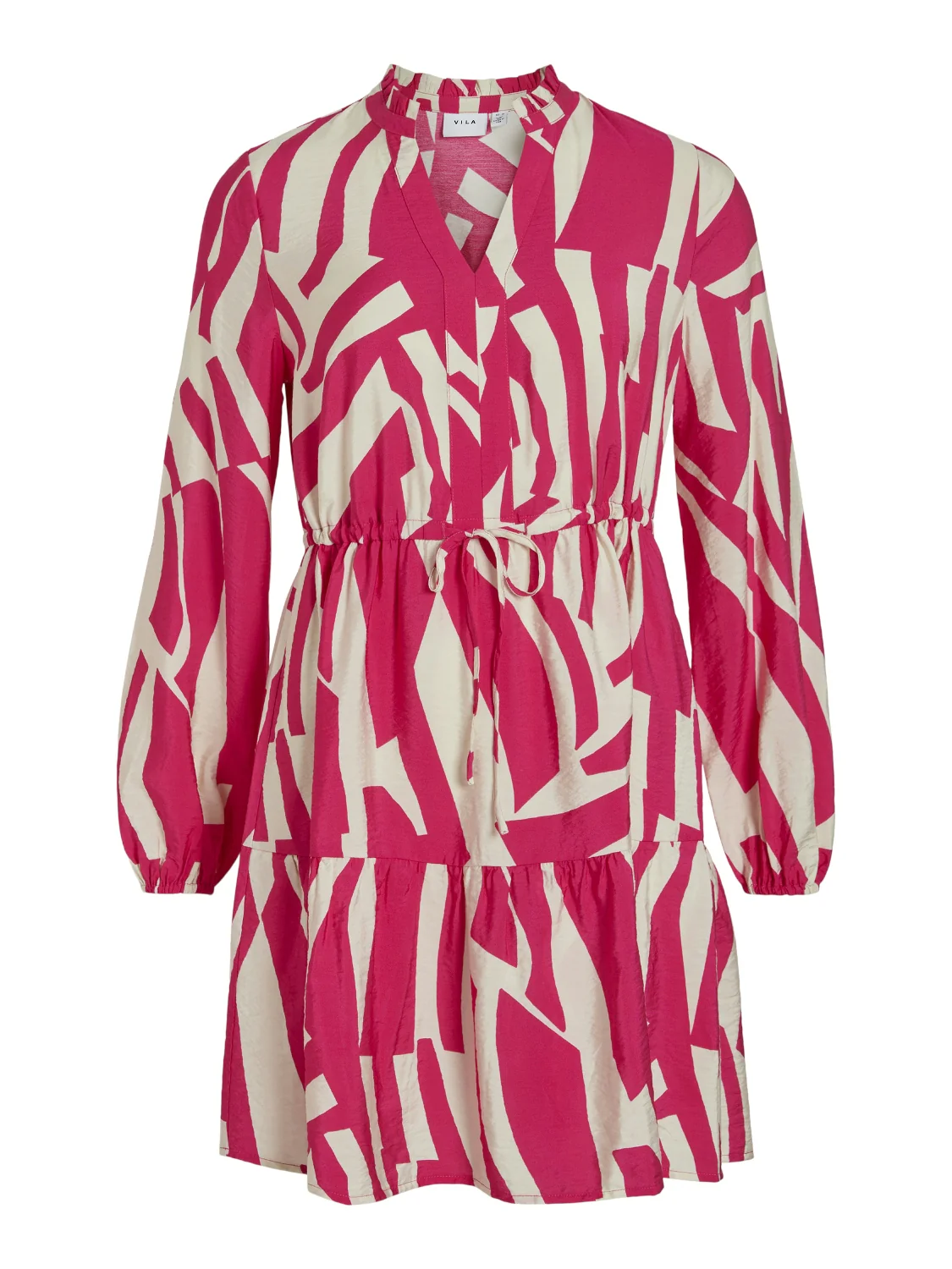 Vido V-Neck Dress (Cabaret/Birch) - Image 2