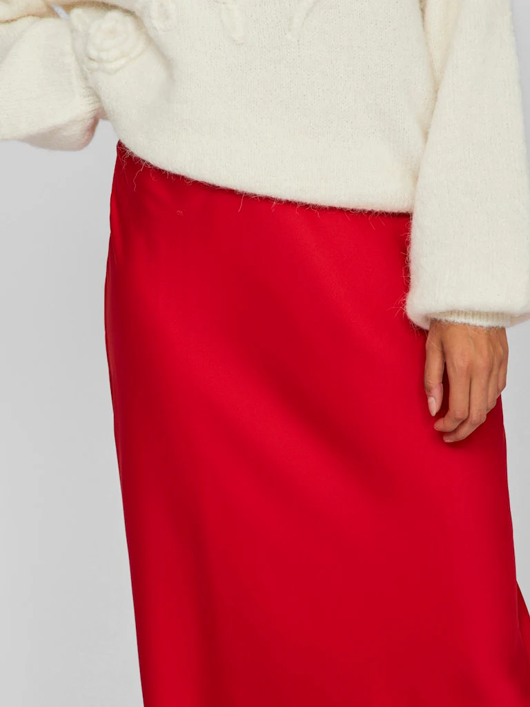 Vielette High Waisted Maxi Skirt (Barbados Cherry) - Image 6