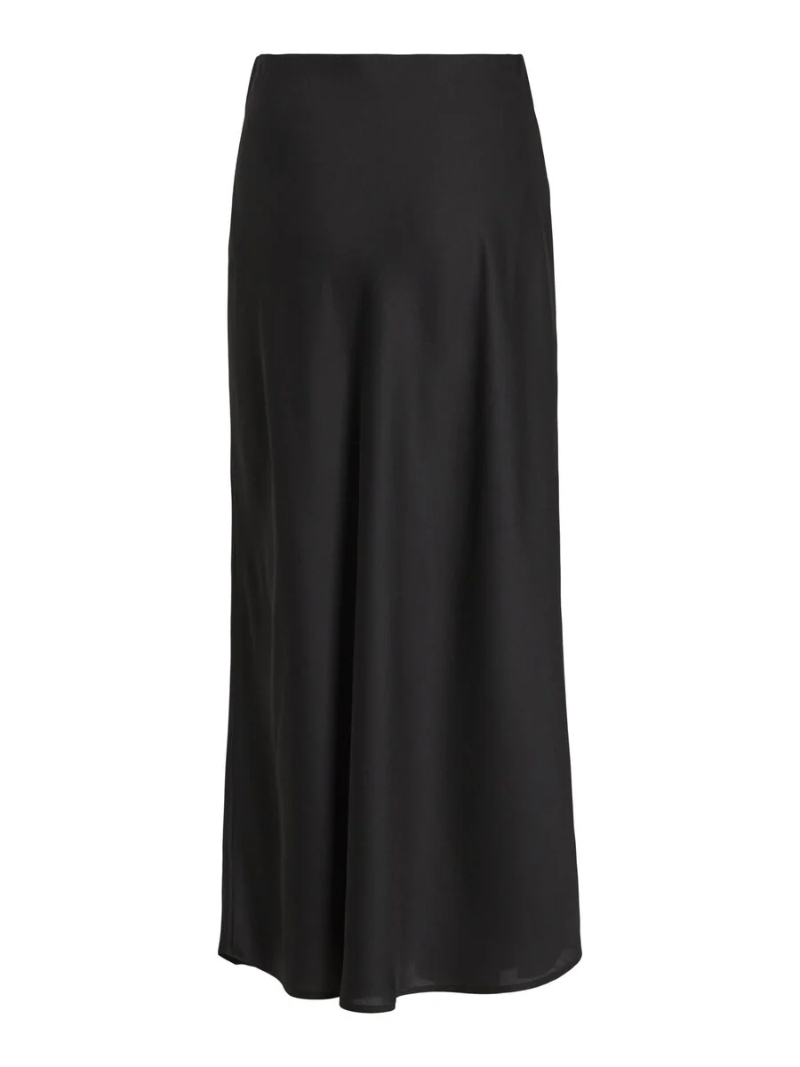 Vielette High Waisted Maxi Skirt (Black) - Image 9