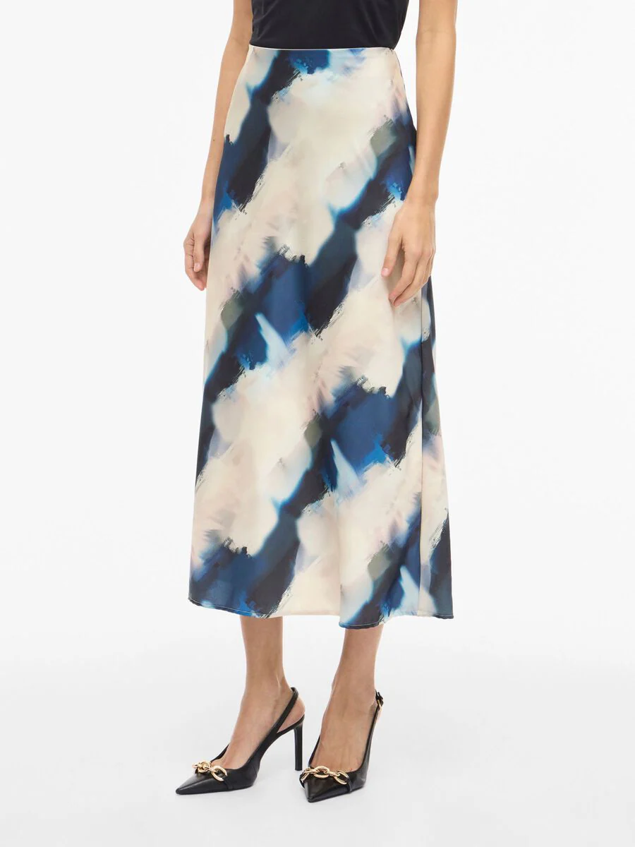 Vielette High Waisted Maxi Skirt (Navy Blazer/Hia Blue) - Image 2