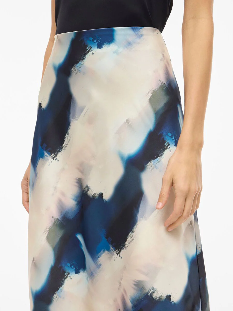 Vielette High Waisted Maxi Skirt (Navy Blazer/Hia Blue) - Image 3