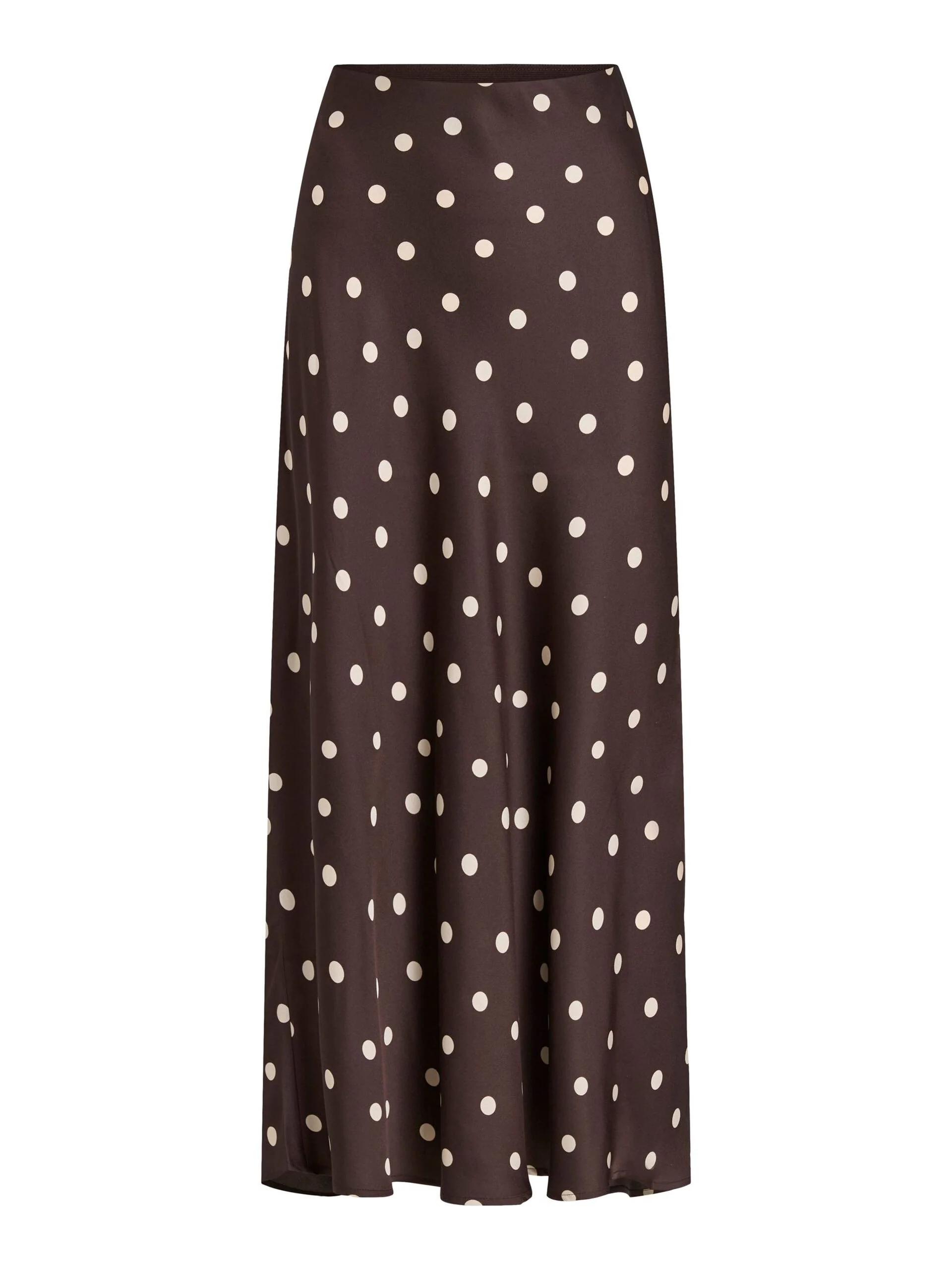 Vielette High Waisted Maxi Skirt (Sandshell/Coffee Bean) - Image 5