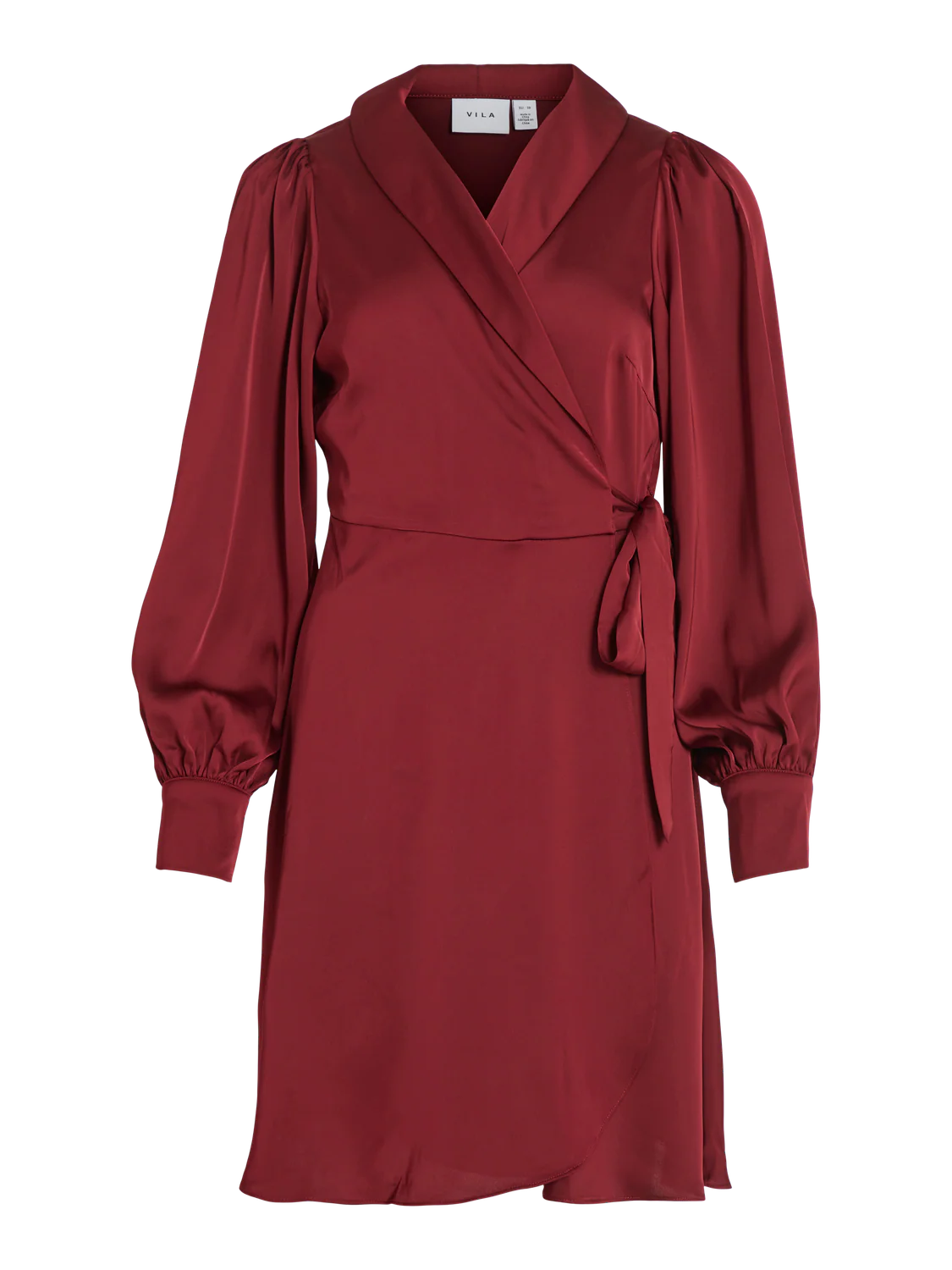 Vienna Wrap Dress (Cabernet) - Image 7