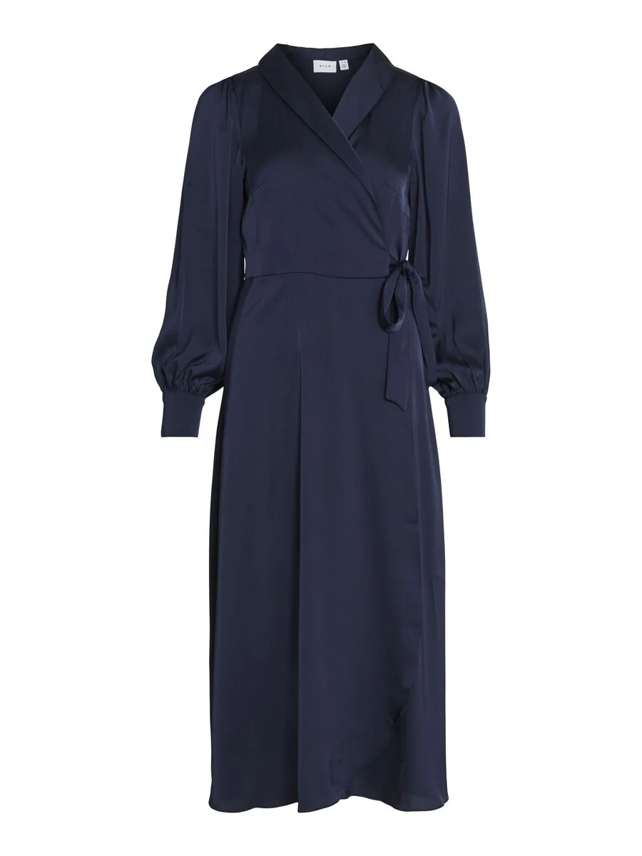 Vienna Wrap Dress (Navy) - Image 7