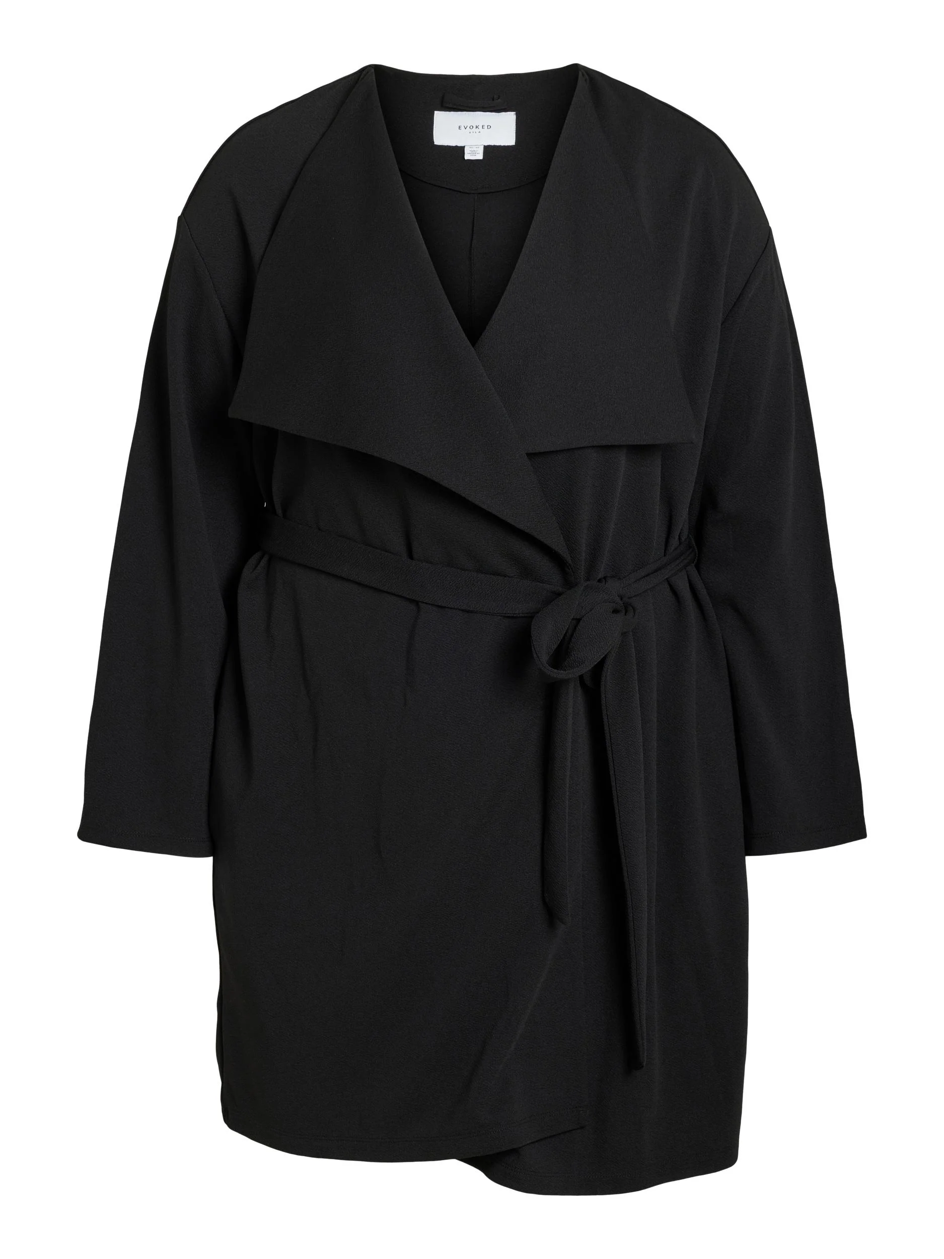VILMA OPEN L/S COAT (BLACK) - Image 3