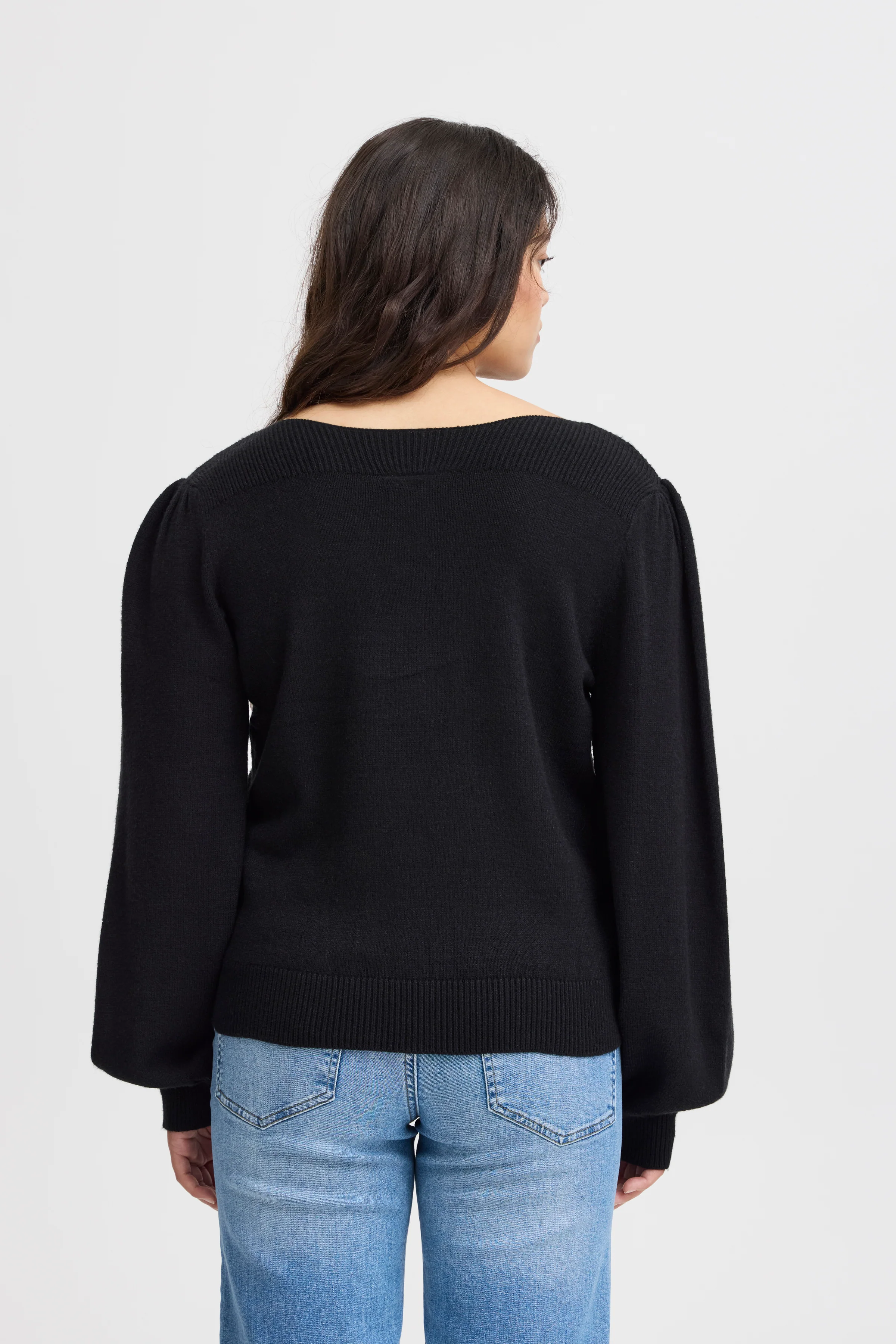 Virelle Boatneck Jumper (Black) - Image 4