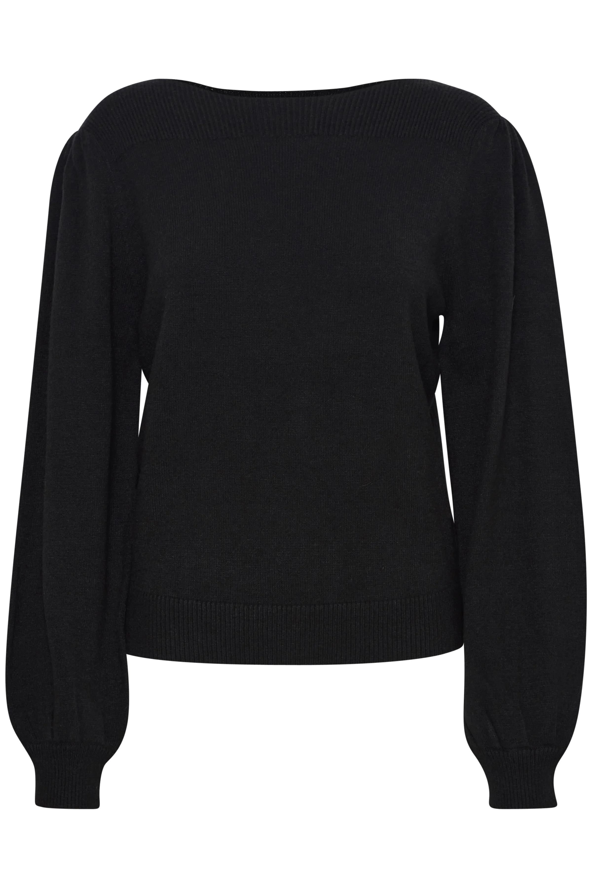 Virelle Boatneck Jumper (Black) - Image 6