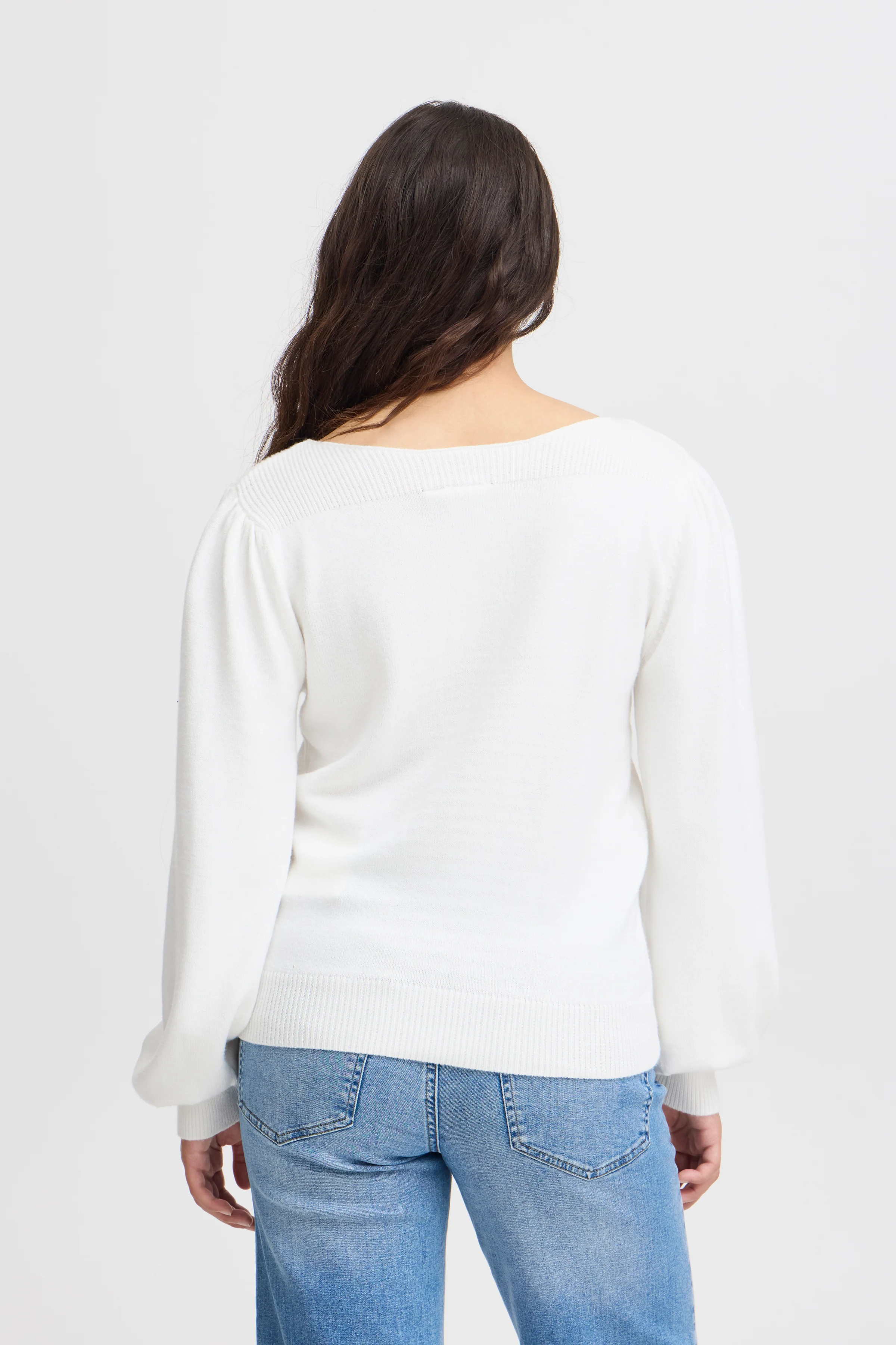Virelle Boatneck Jumper (Cloud Dancer) - Image 4