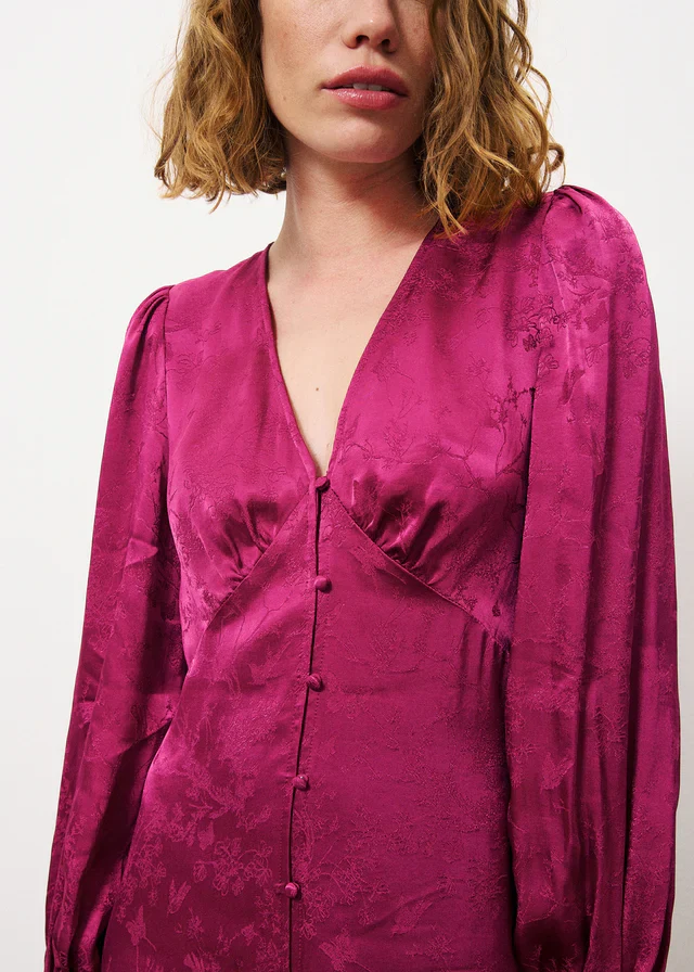 Wendy Midi Dress (Violin Cerise) - Image 3