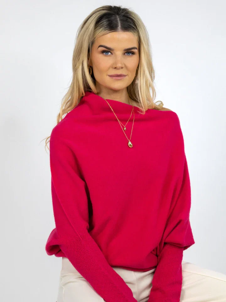 WINDSOR JUMPER (RASPBERRY RED) - Image 2