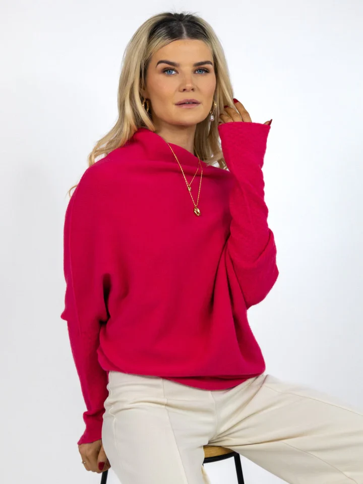 WINDSOR JUMPER (RASPBERRY RED) - Image 4